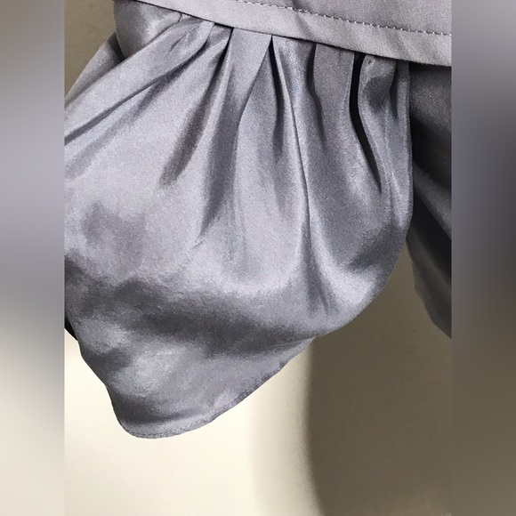 🌞Bebe Short Silk Sleeve Gray Jacket Top 4 - Picture 10 of 15